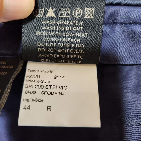 Elegant BRIONI Stelvio Dark Blue Indigo Cotton Stretch Jeans Made in Italy sz 44 - Picture 13 of 14